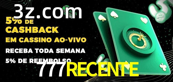 Promoções do cassino ao Vivo 777RECENTE